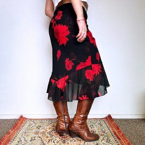 Women's Low Rise Flare Skirt
